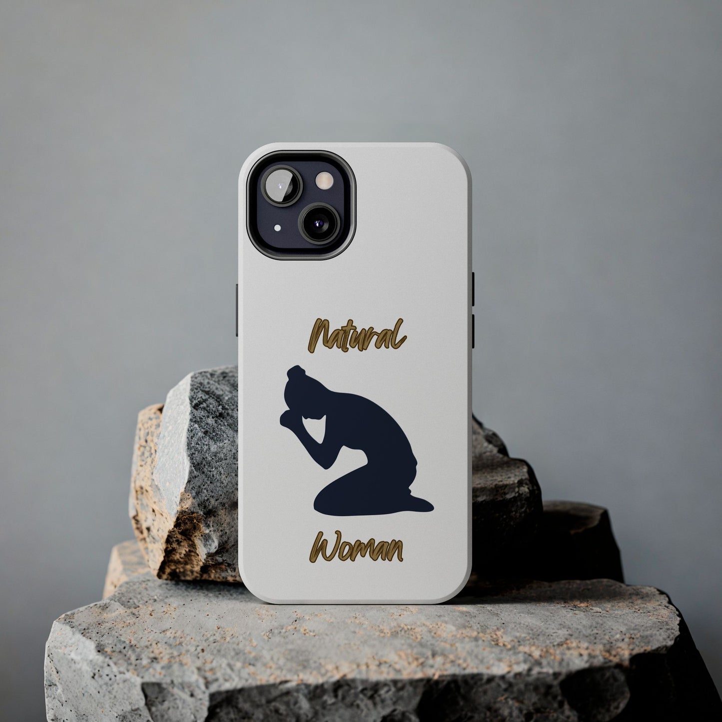 Natural Woman Pray (BL)Tough Phone Cases WHITE