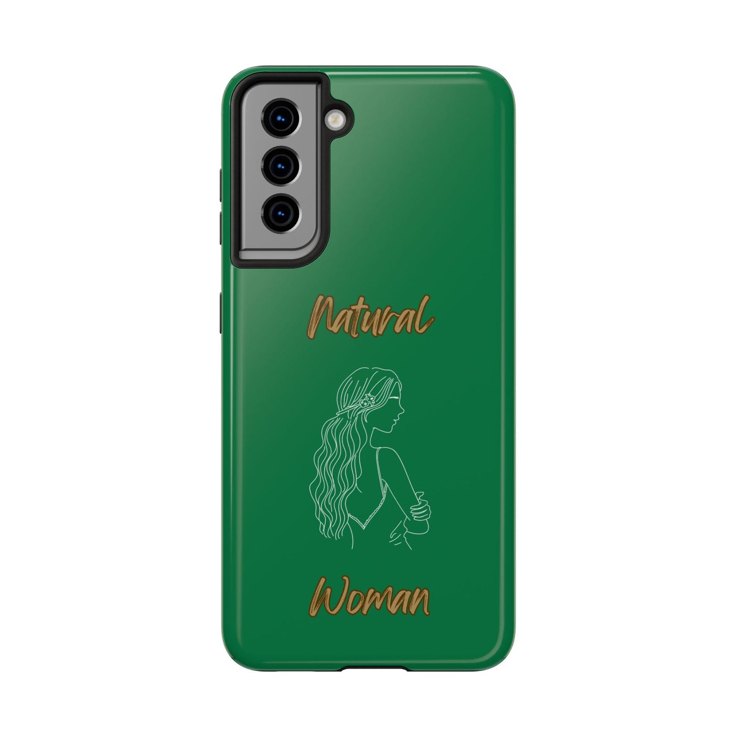 Natural Woman Young Woman (WL)Tough Phone Cases DARK GREEN