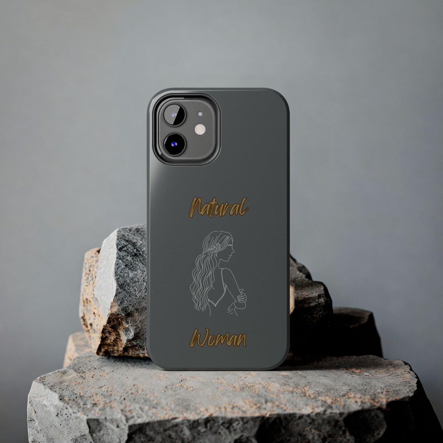 Natural Woman Young Woman (WL)Tough Phone Cases DARK GREY