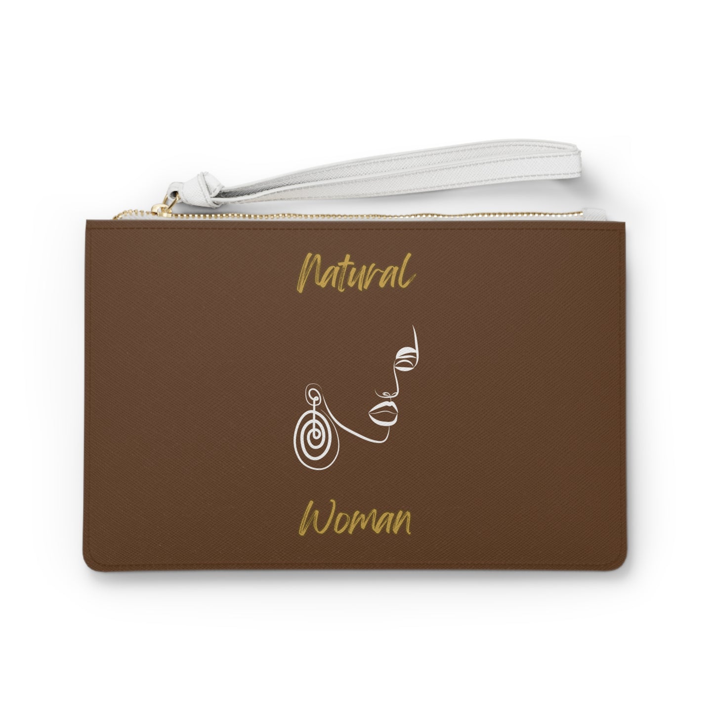 Natural Woman Music In My Soul (WL) Clutch Bag BROWN