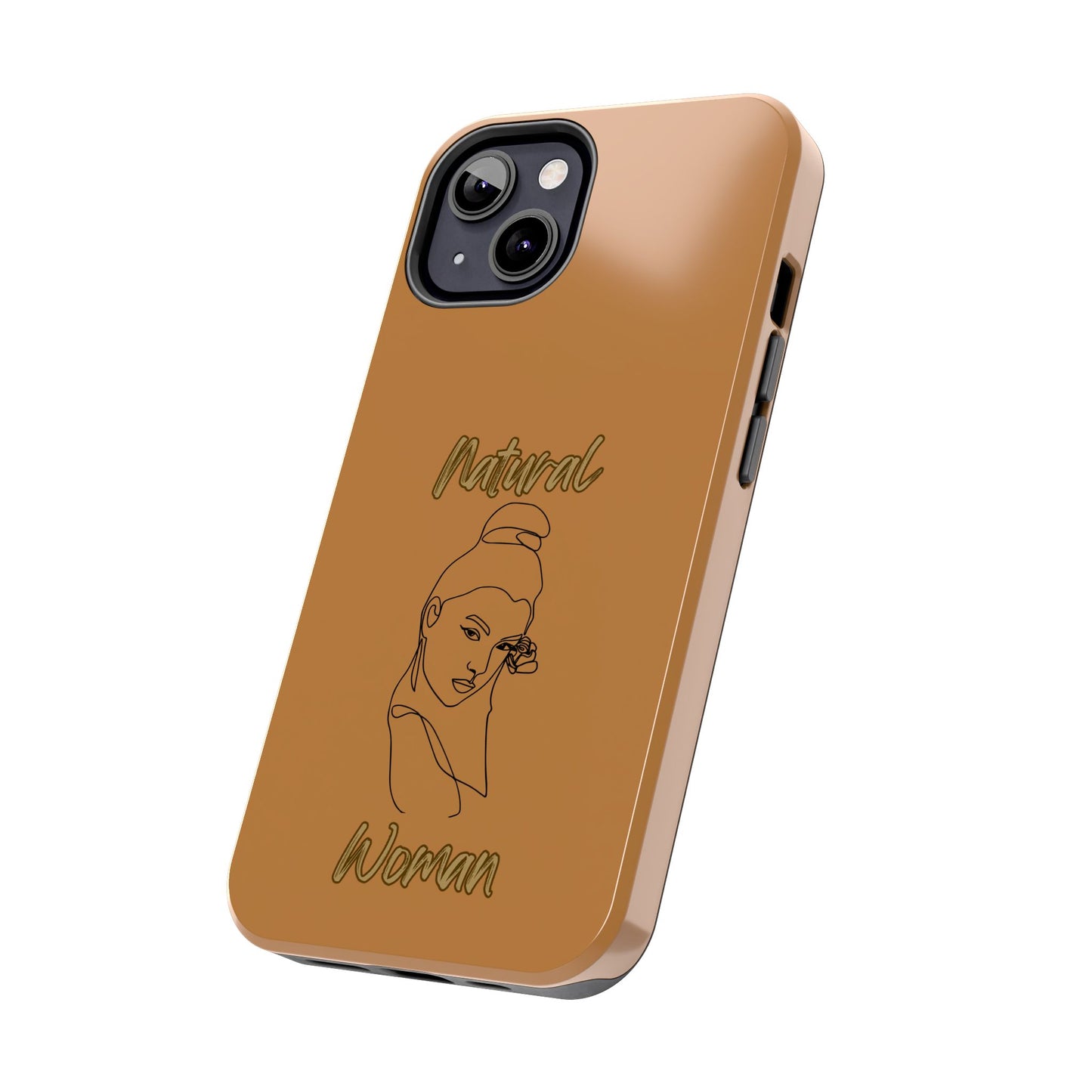 Natural Woman Sassy Bun (BL) Tough Phone Cases LIGHT BROWN