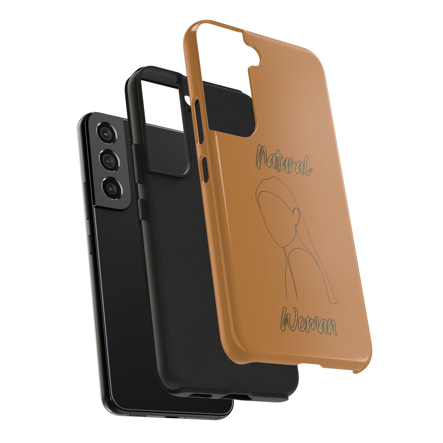 Natural Woman Tilted Look (BL) Tough Phone Cases LIGHT BROWN