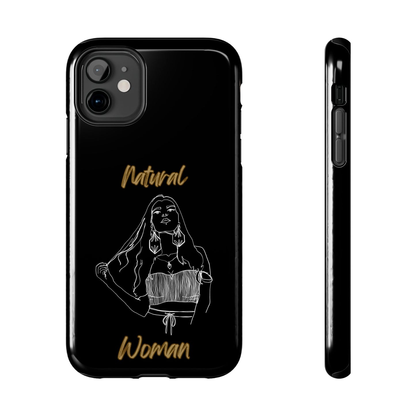 Natural Woman Thinking (WL)Tough Phone Cases BLACK
