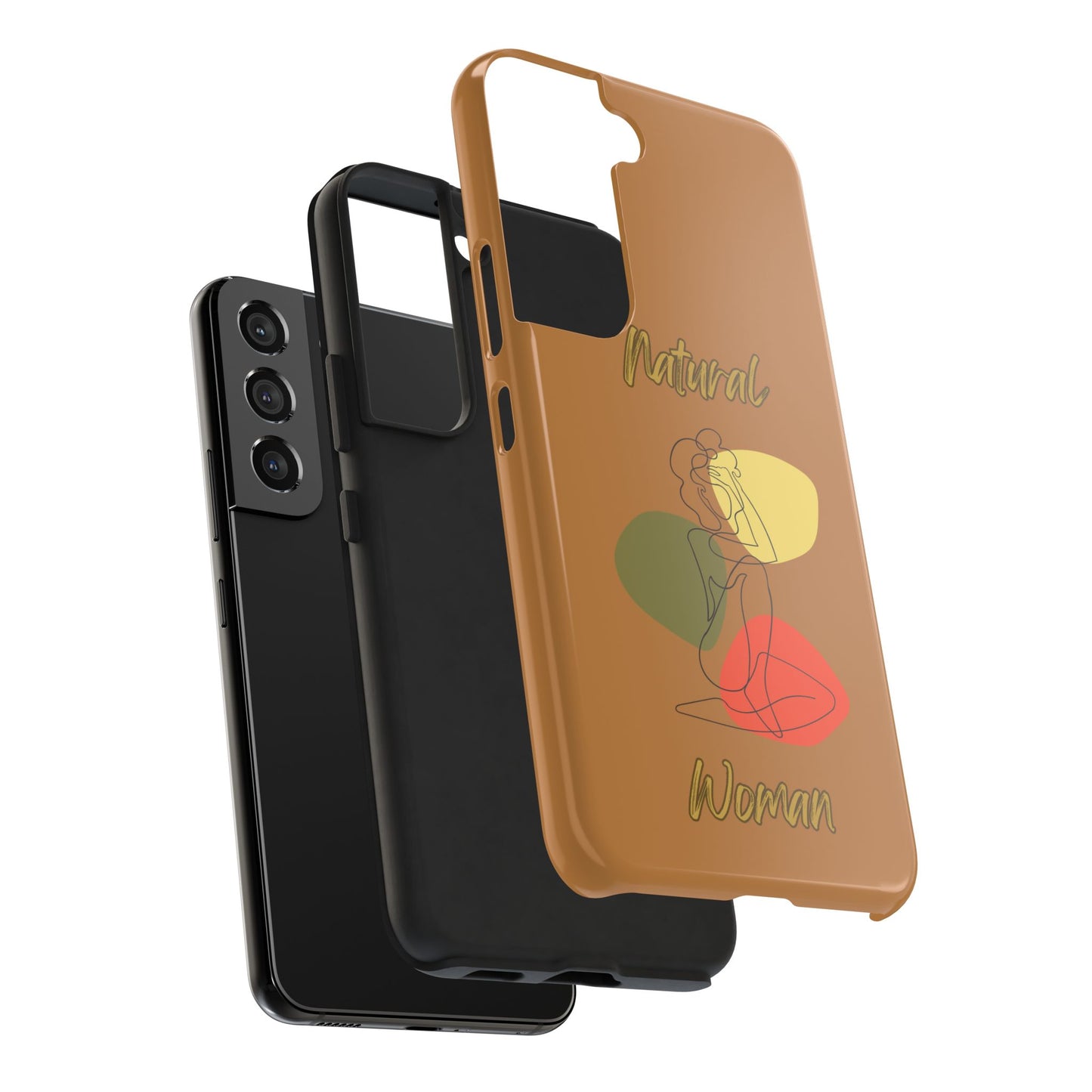 Natural Woman Colorful Pose (BL)Tough Phone Cases LIGHT BROWN