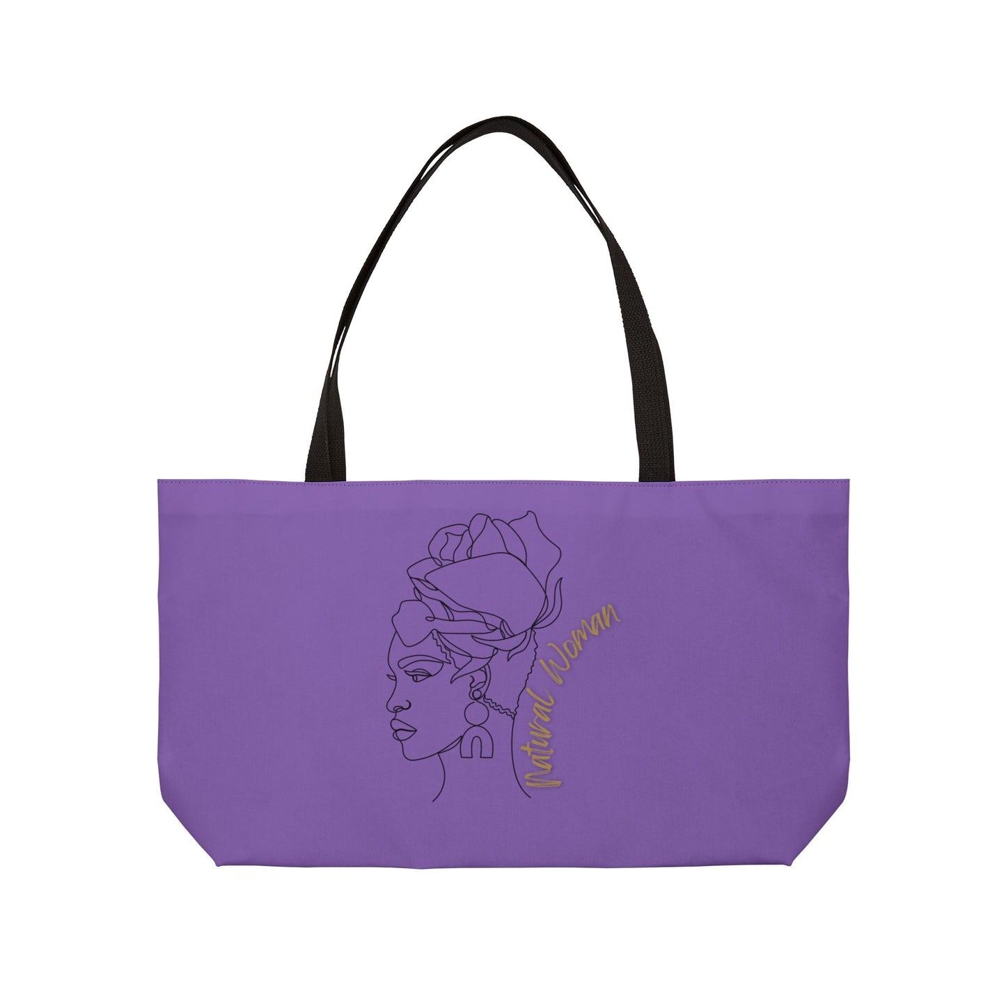 Natural Woman Flower Wrap (BL) Weekender Tote Bag LIGHT PURPLE