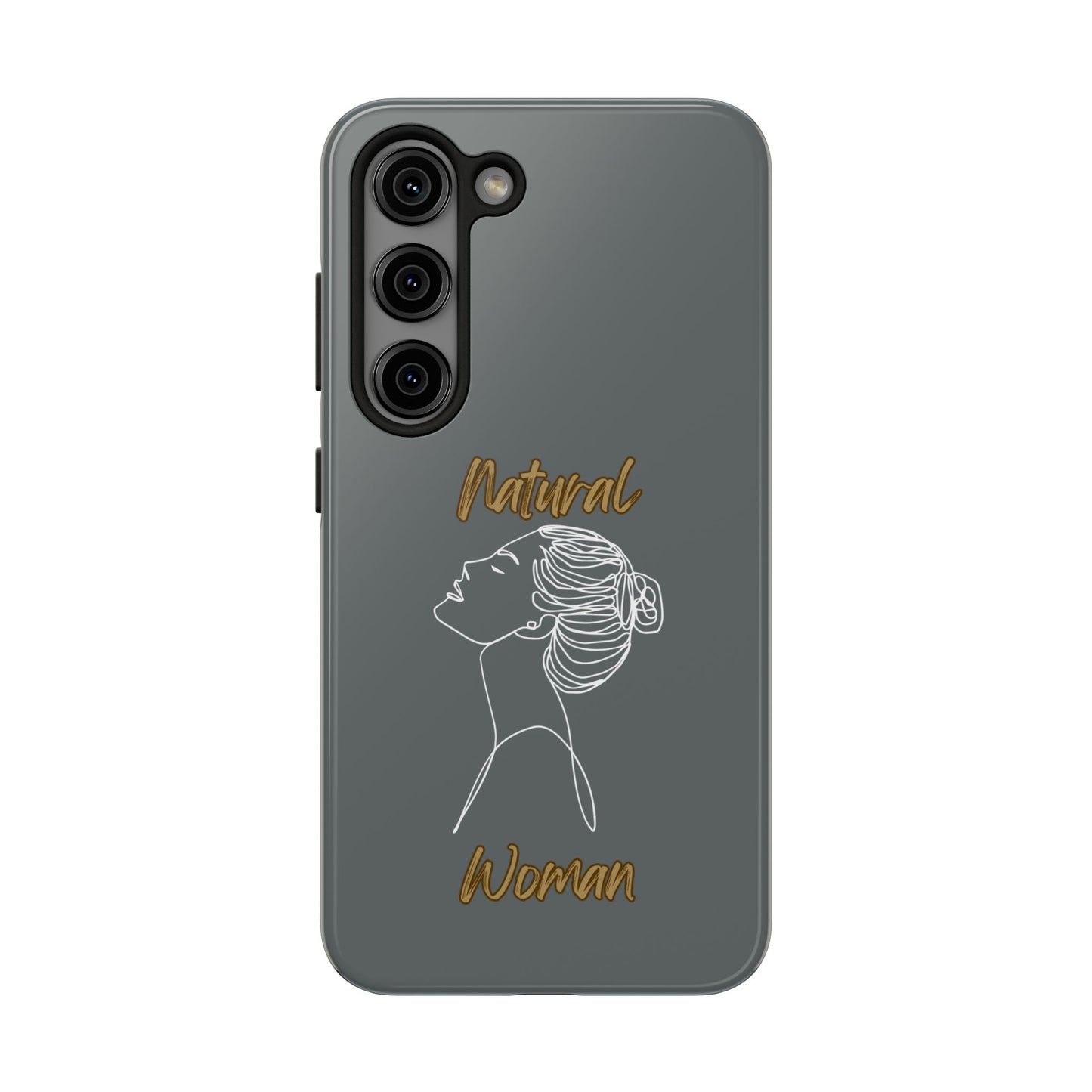 Natural Woman Wet Bun (WL) Tough Phone Cases DARK GREY