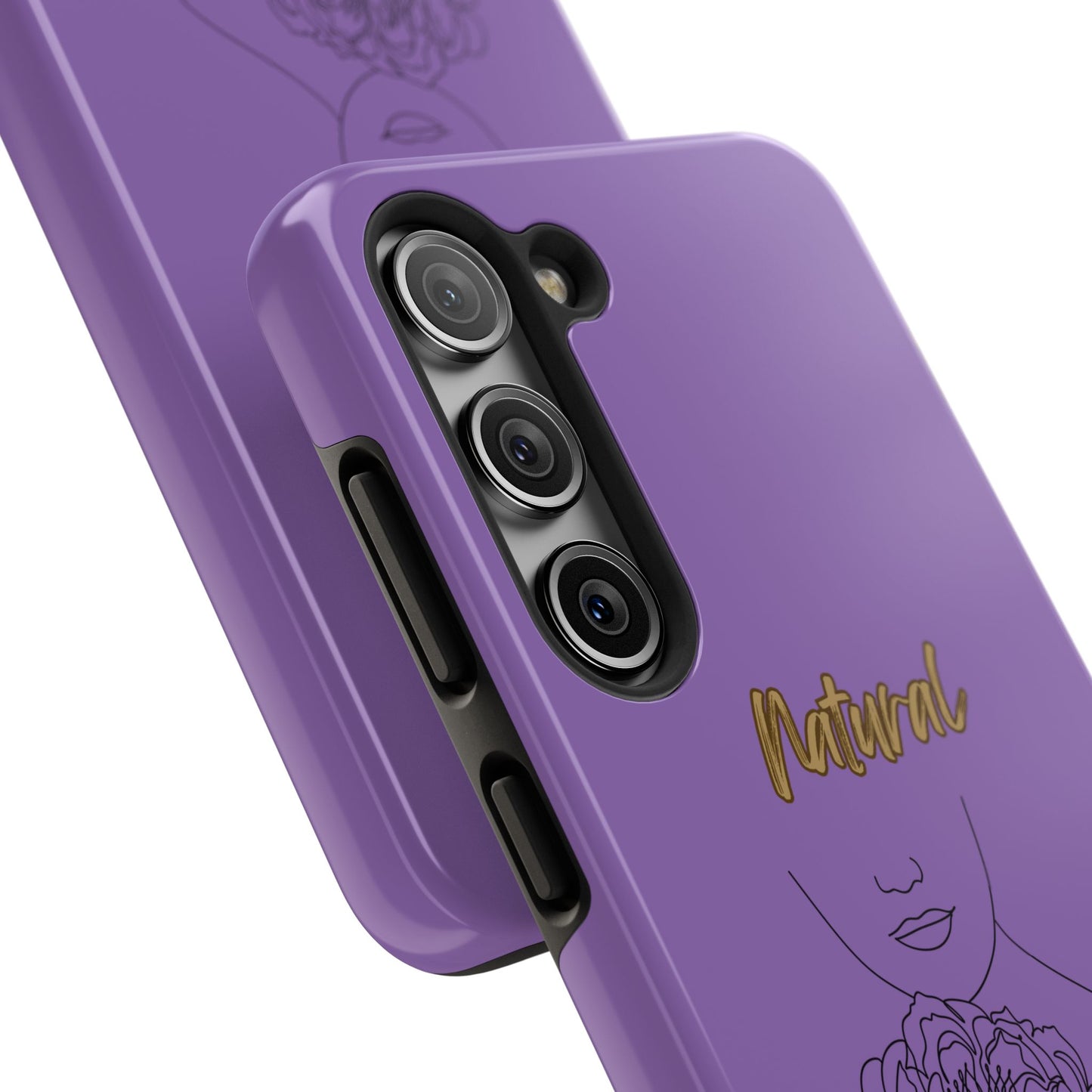 Natural Woman Kissed Flower (BL)Tough Phone Cases LIGHT PURPLE