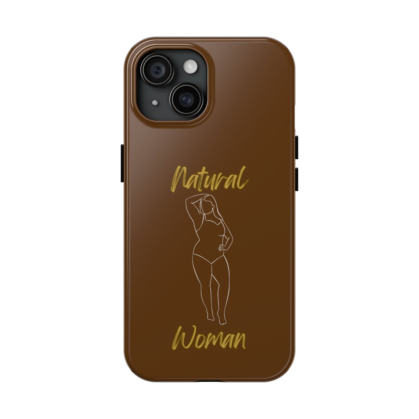 Natural Woman Looking Good (WL)Tough Phone Cases BROWN