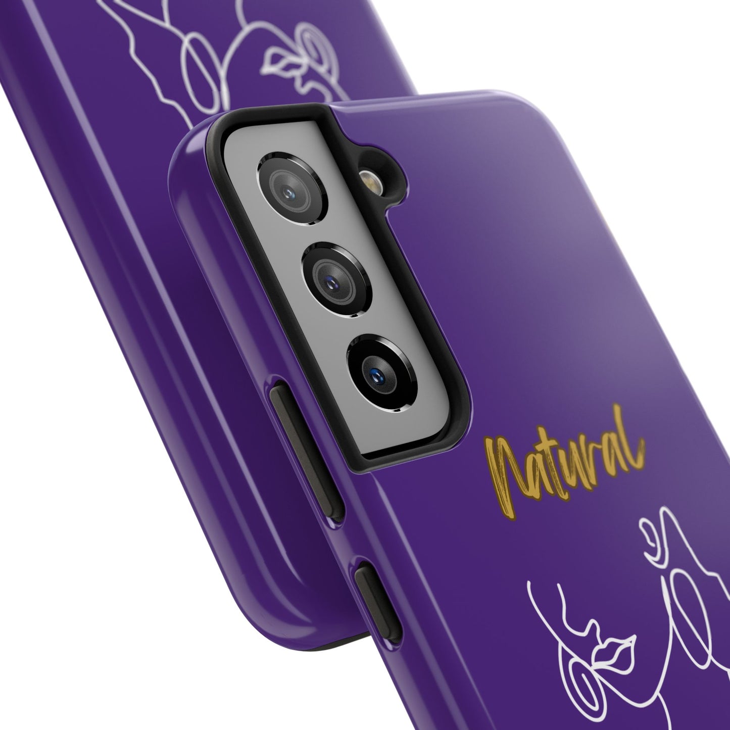 Natural Woman Lips (WL)Tough Phone Cases PURPLE