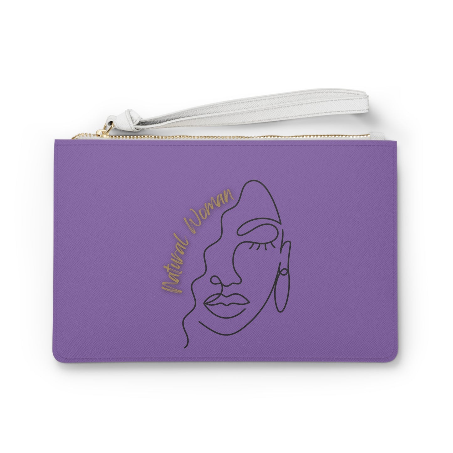Natural Woman Half Face (BL) Clutch Bag LIGHT PURPLE