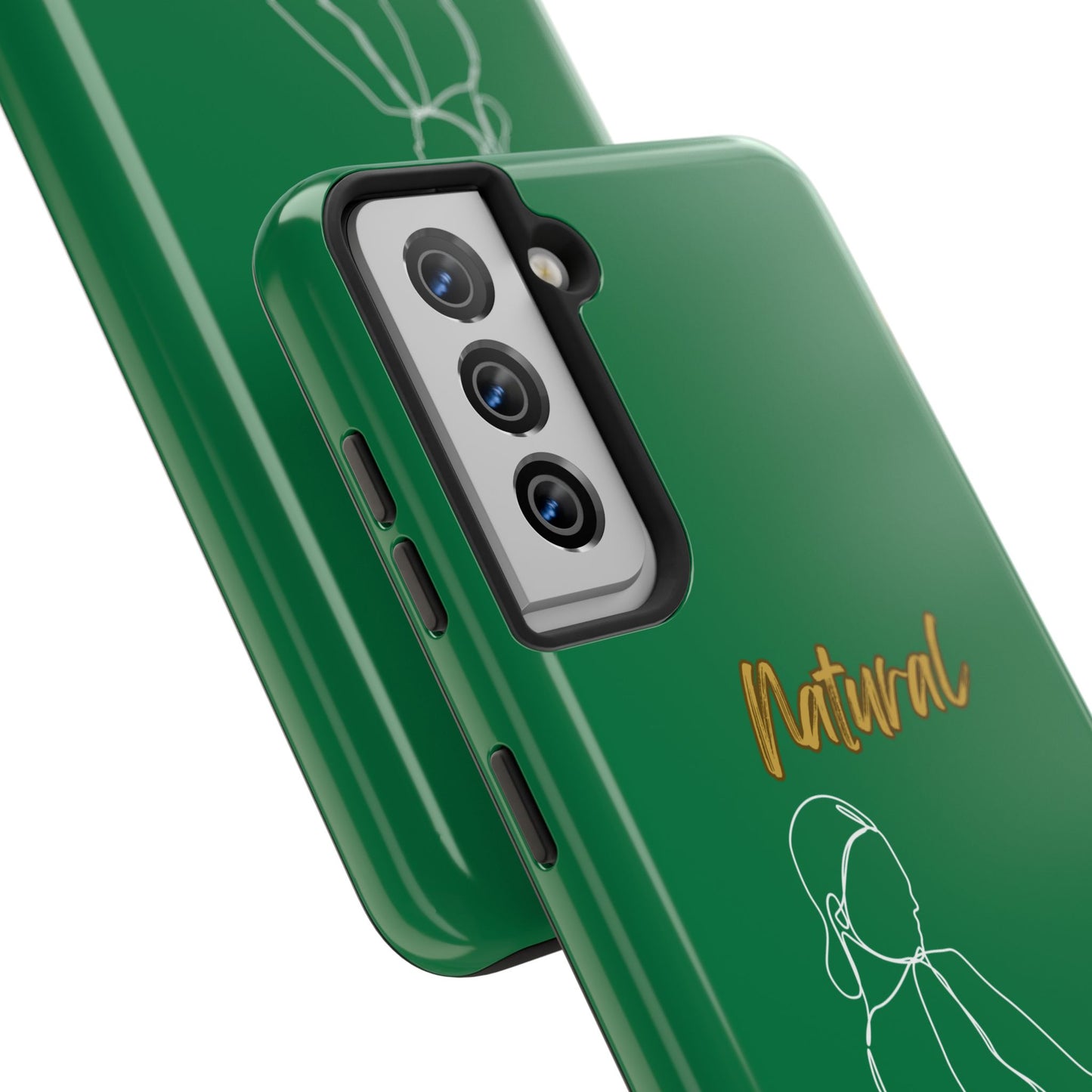 Natural Woman Hands Free (WL)Tough Phone Cases DARK GREEN