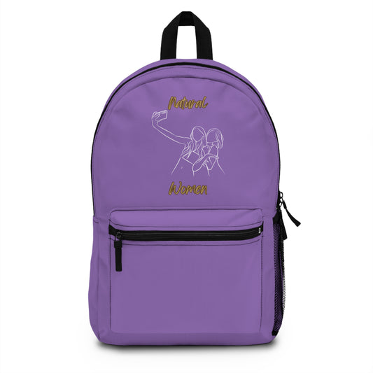 Natural Women Friends Selfie (WL) Backpack LIGHT PURPLE