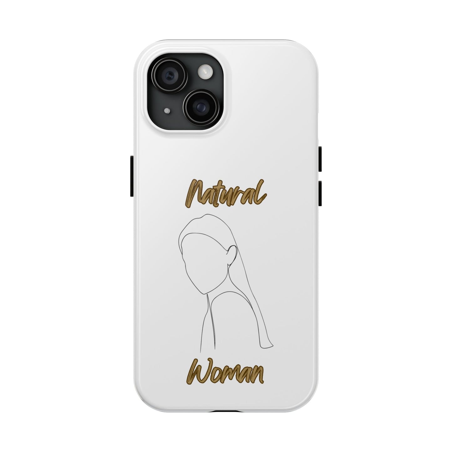 Natural Woman Tilted Look (BL) Tough Phone Cases WHITE