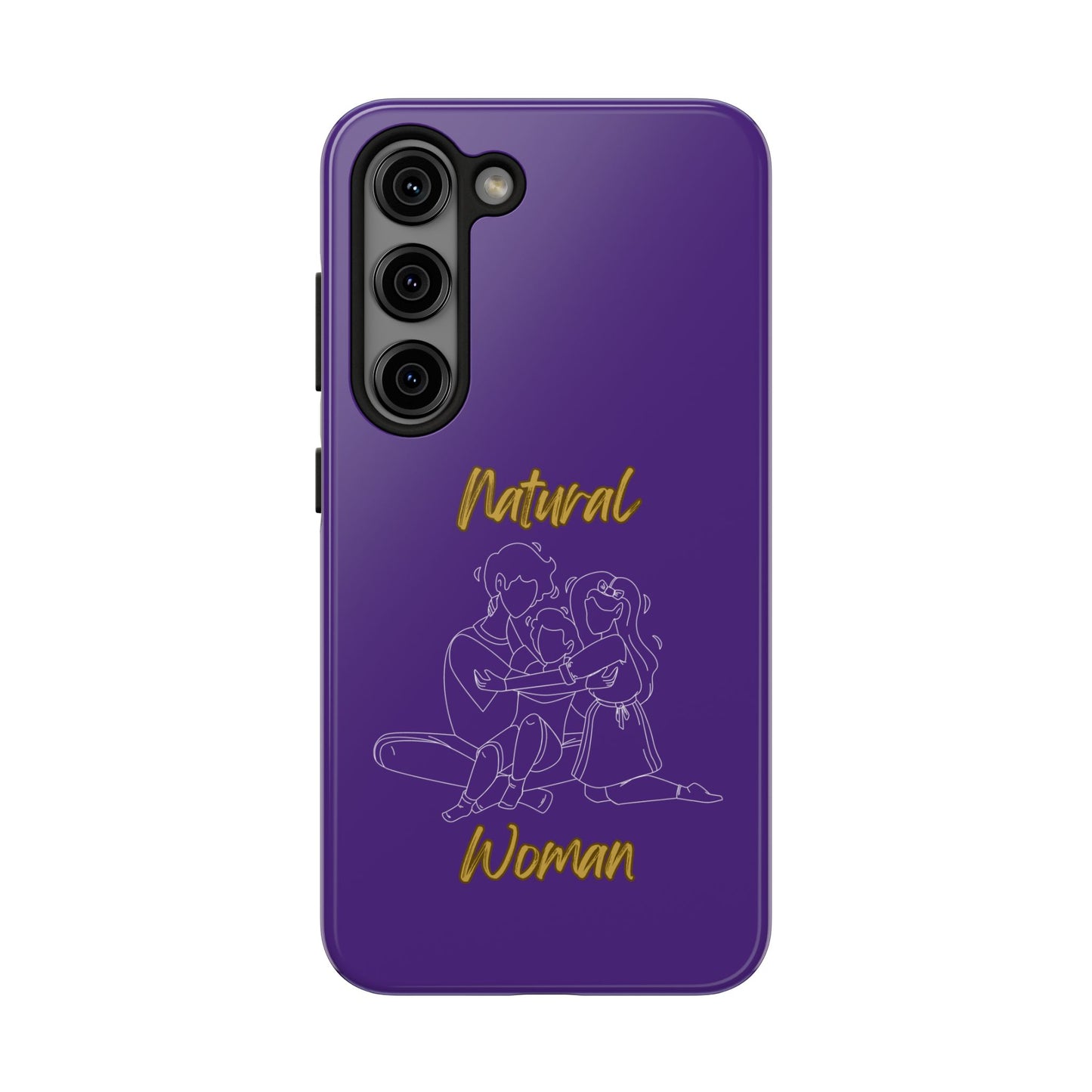 Natural Woman Bear Hugs (WL) Tough Phone Cases PURPLE