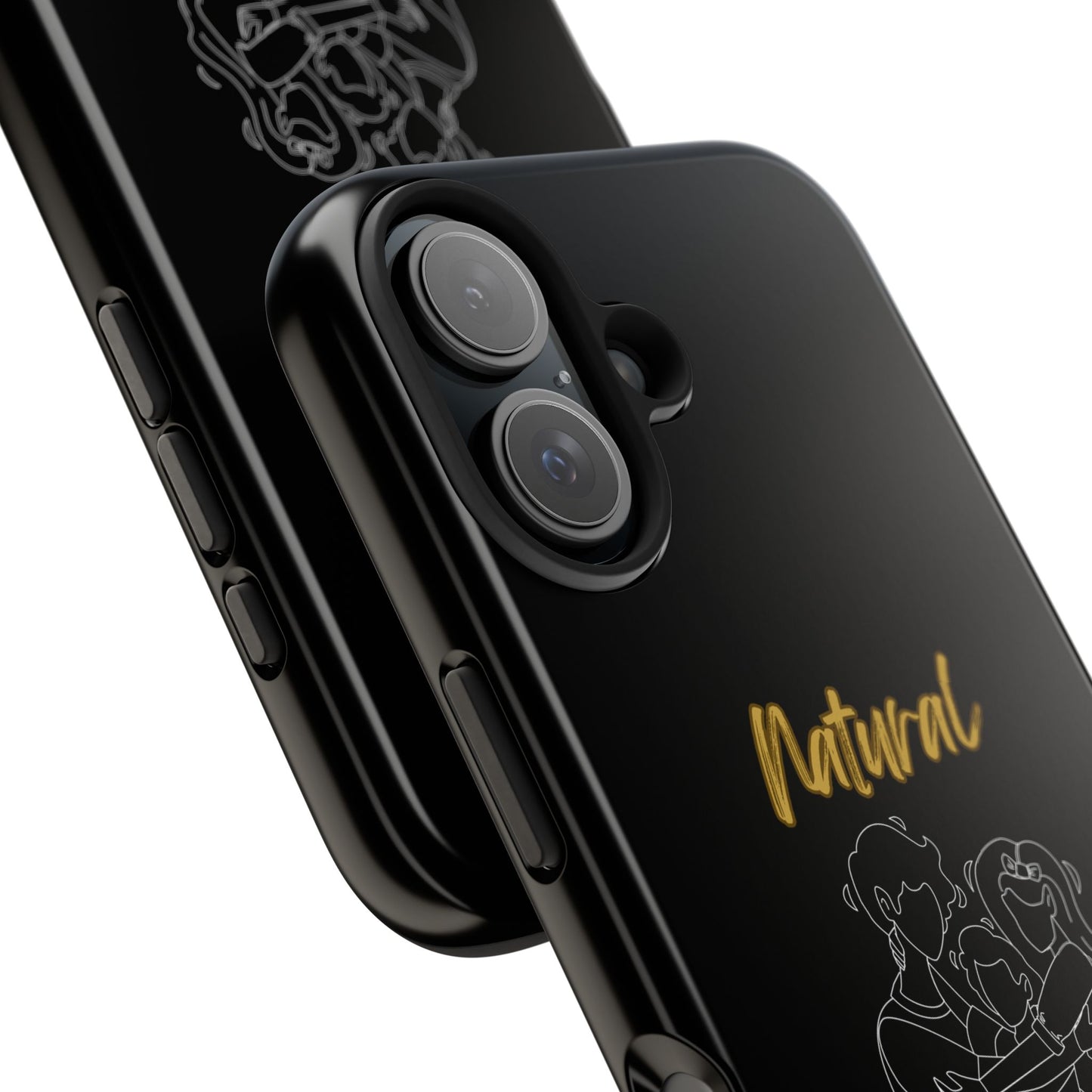Natural Woman Bear Hugs (WL) Tough Phone Cases BLACK