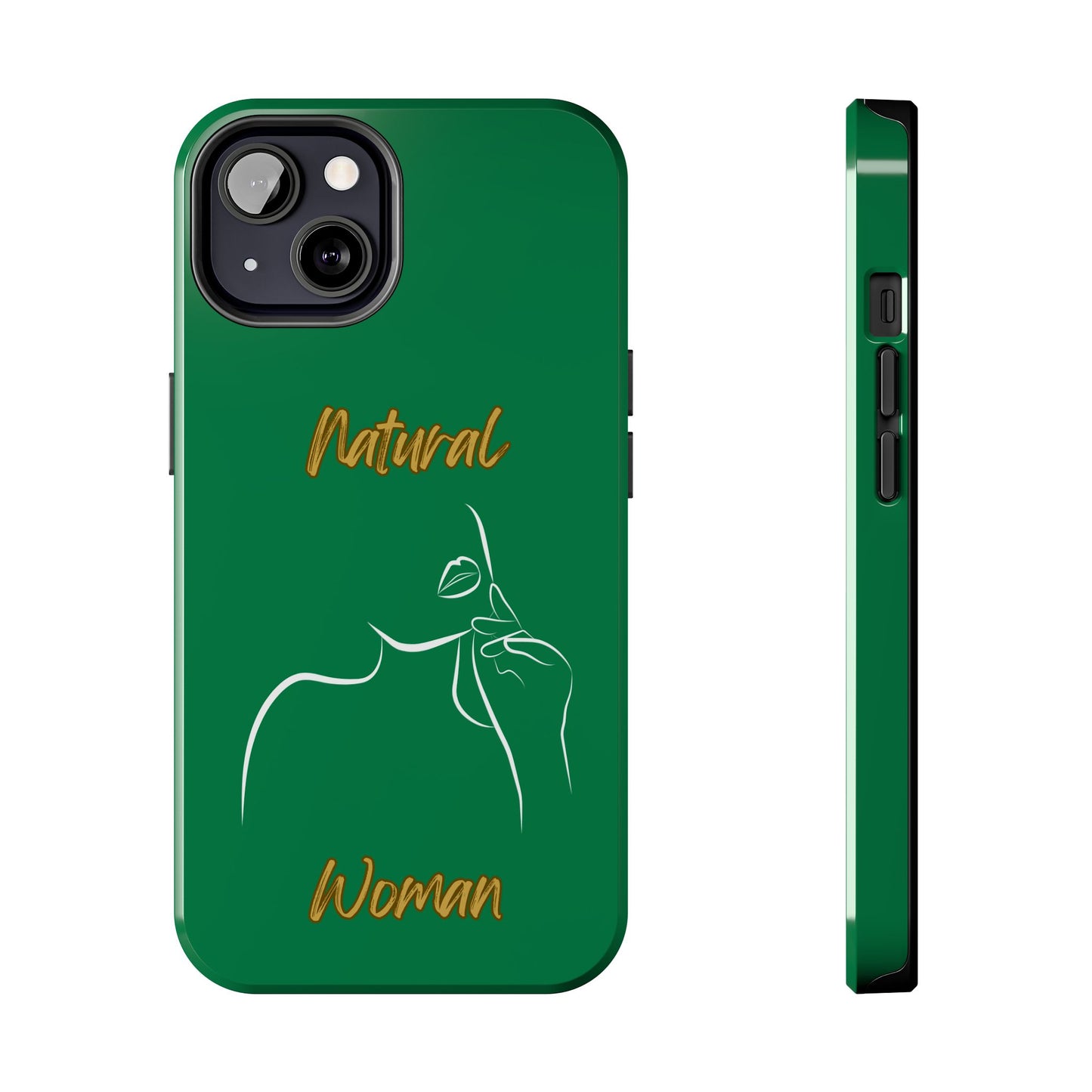 Natural Woman Chin Up (WL)Tough Phone Cases DARK GREEN