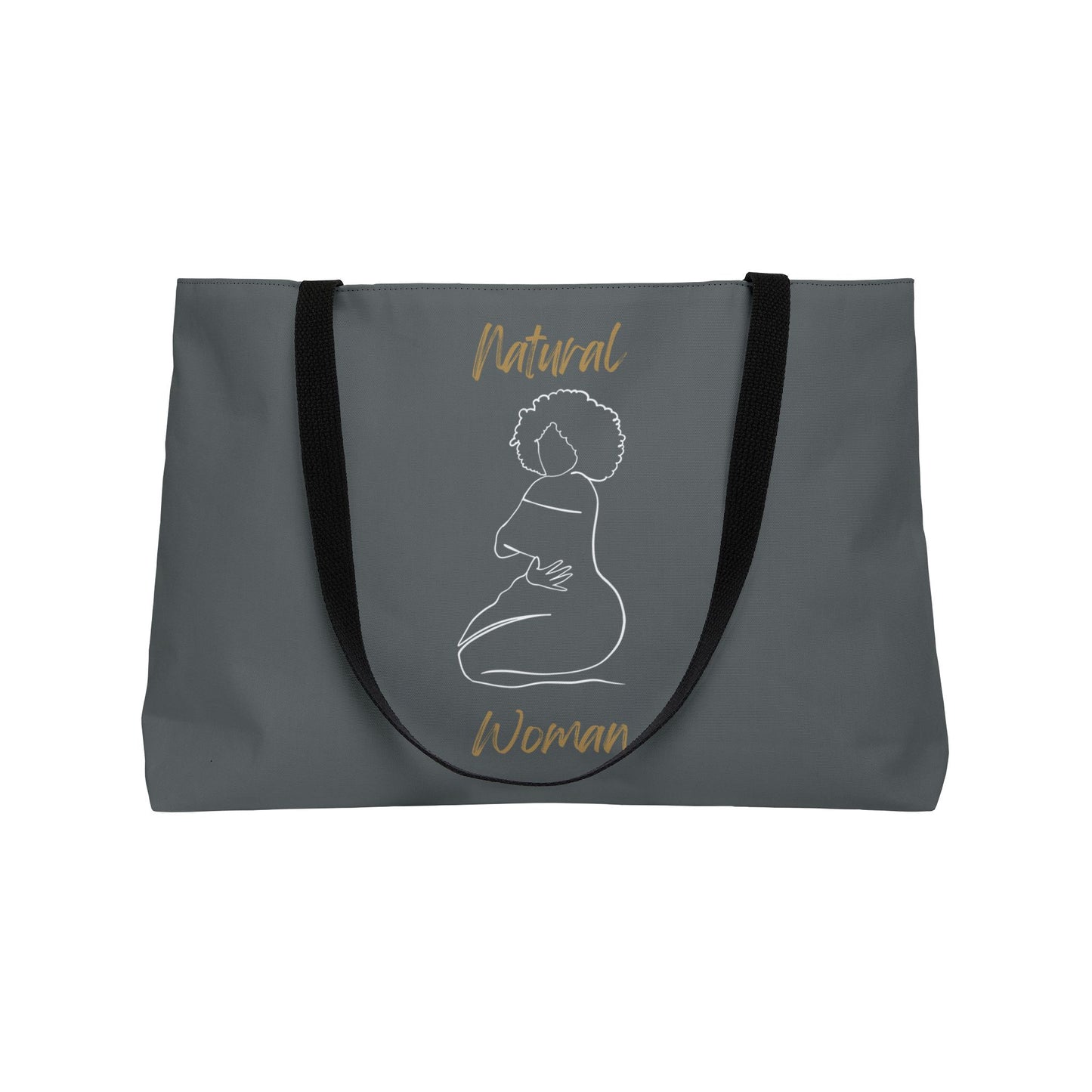 Natural Woman Hug (WL) Weekender Tote Bag DARK GREY