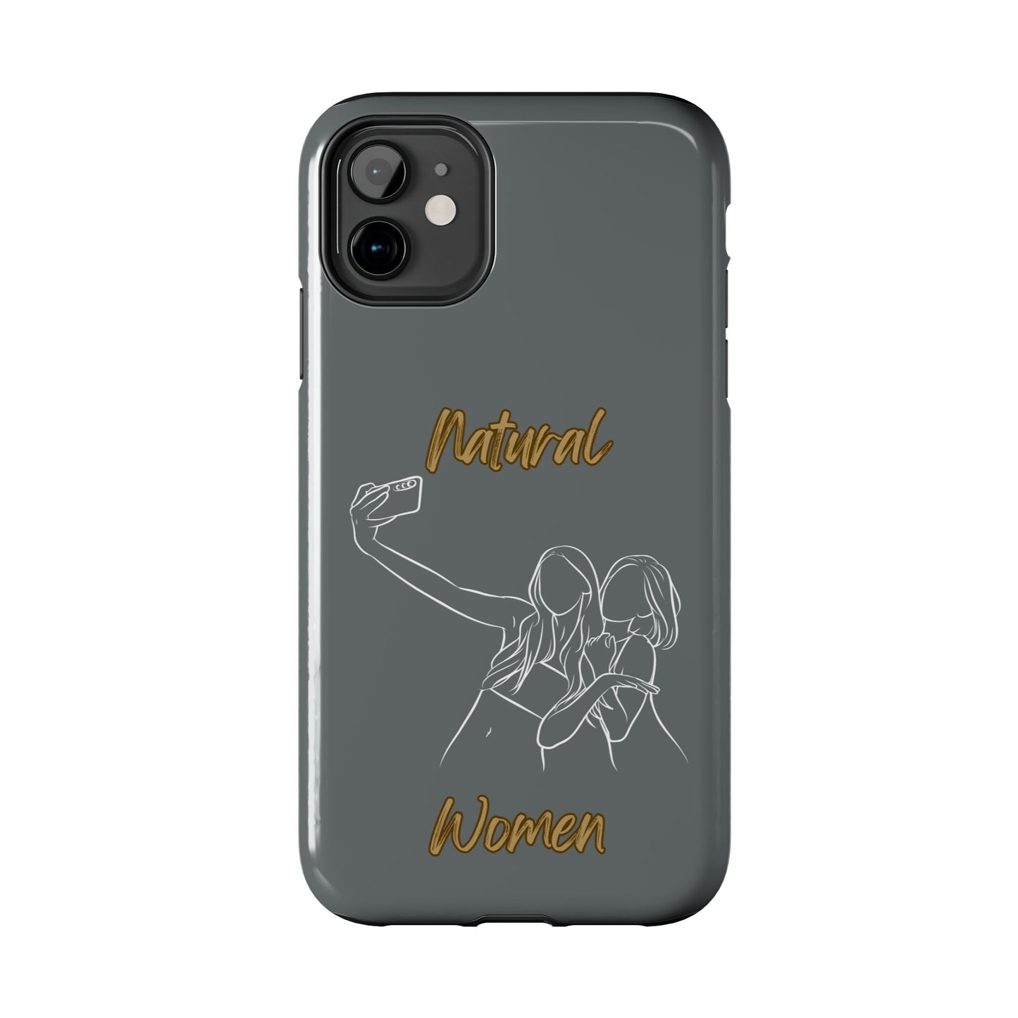 Natural Woman Friends Selfie (WL)Tough Phone Cases DARK GREY
