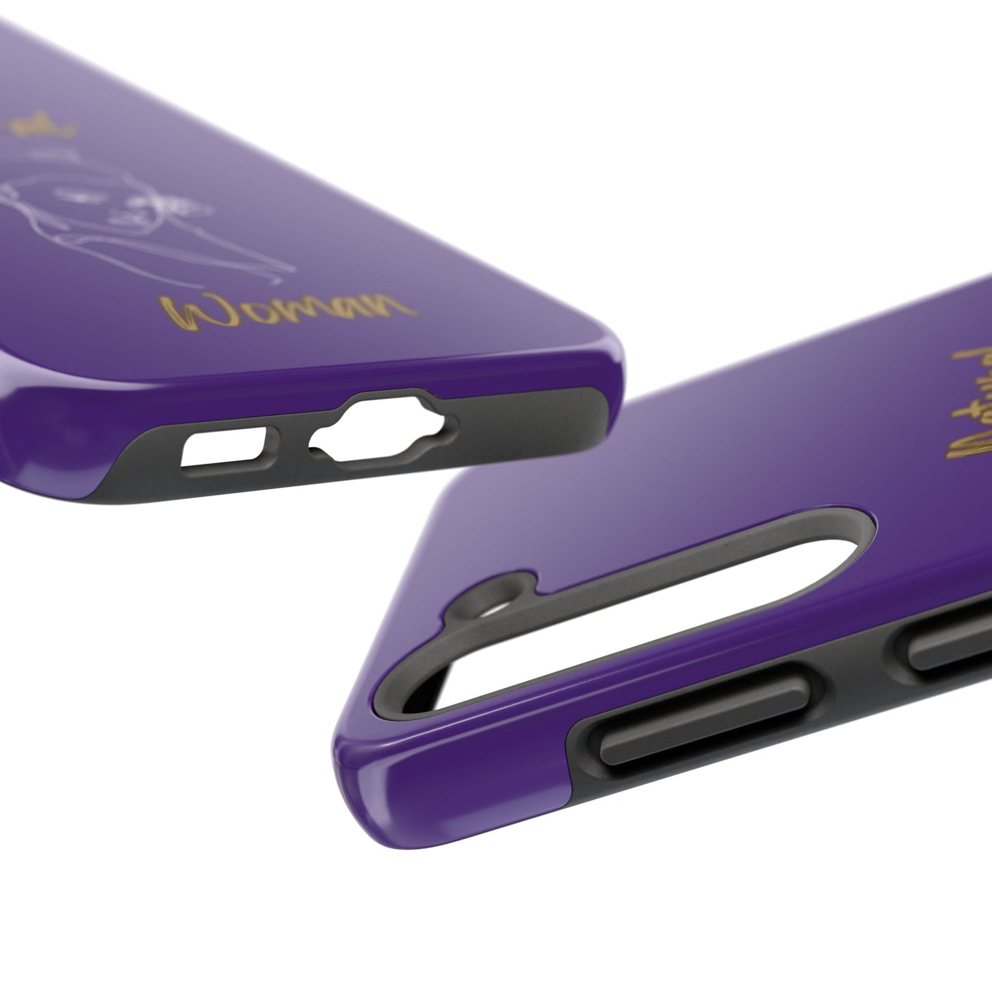 Natural Woman Sassy Bun (WL) Tough Phone Cases PURPLE