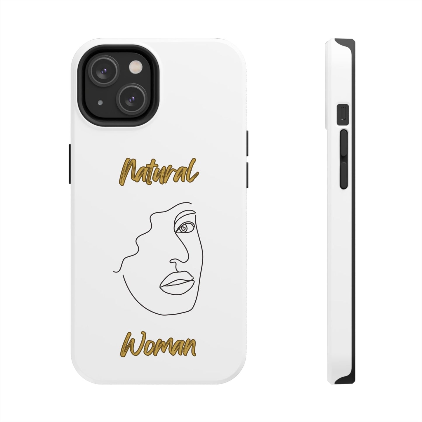 Natural Woman Peekaboo (BL)Tough Phone Cases WHITE