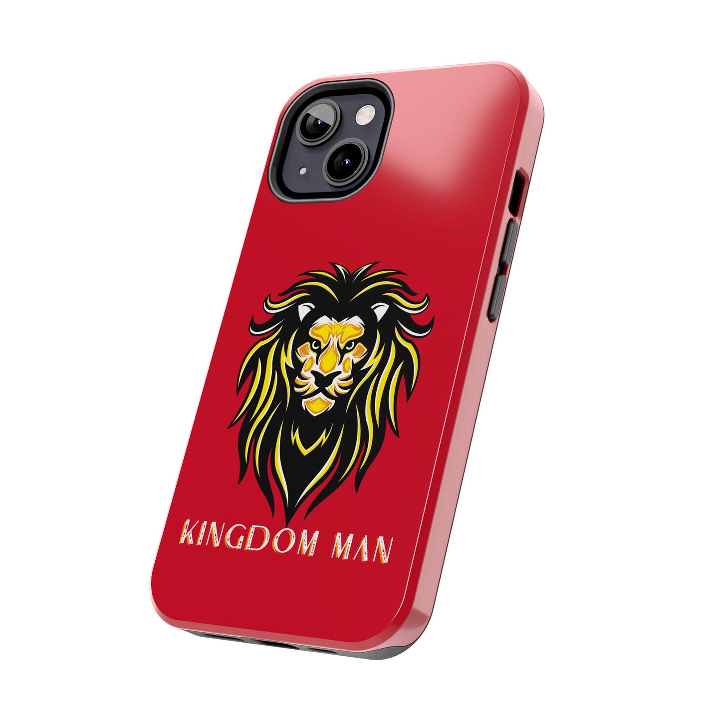 Kingdom Man (White-Gold Label) Tough Phone Case DARK RED