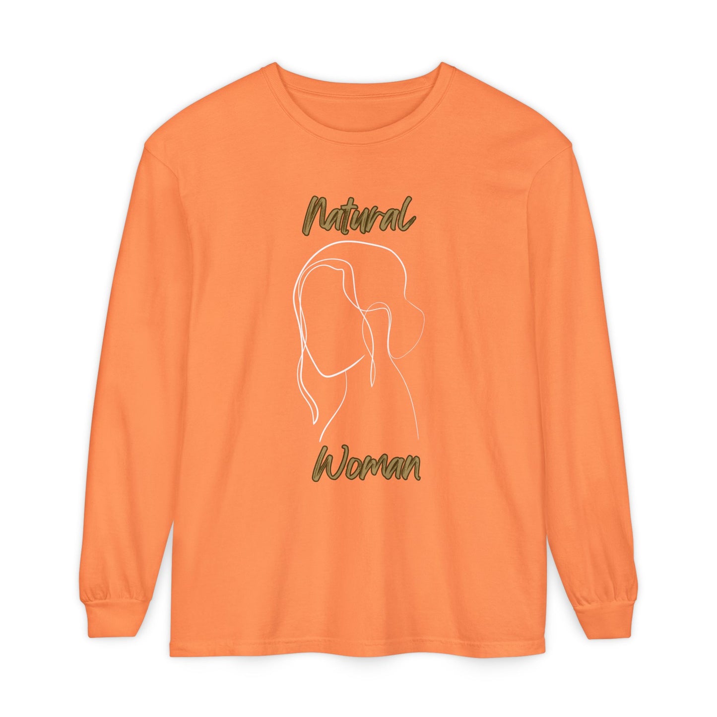 Natural Woman Hanging Hair (WL)  Long Sleeve T-Shirt