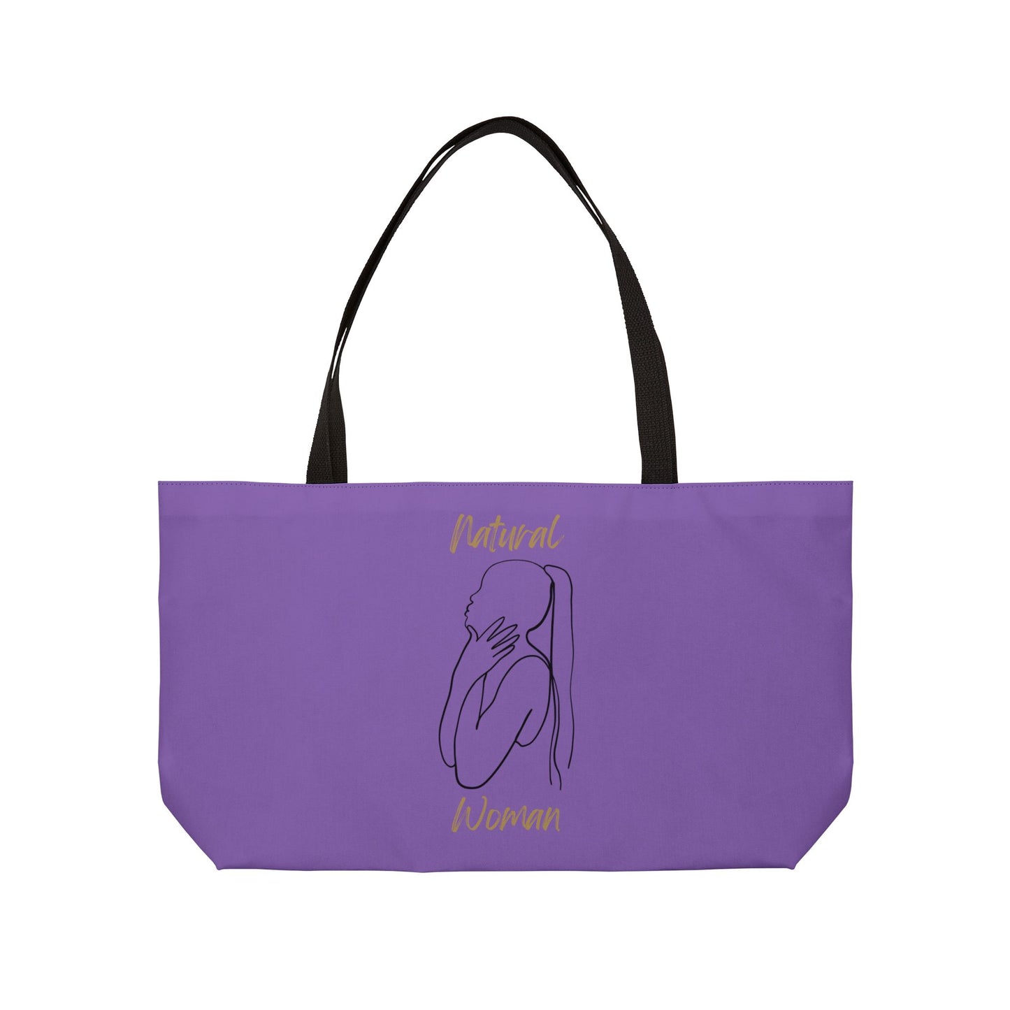 Natural Woman Ponytail (BL) Weekender Tote Bag  LIGHT PURPLE