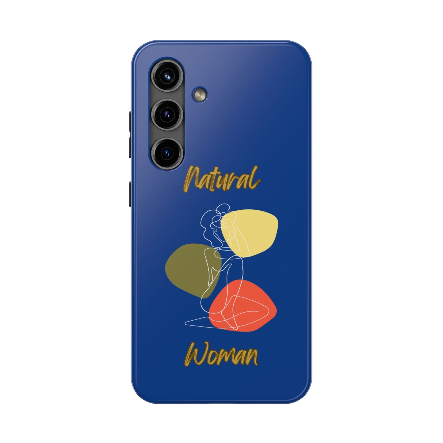 Natural Woman Colorful Pose (WL)Tough Phone Cases DARK BLUE