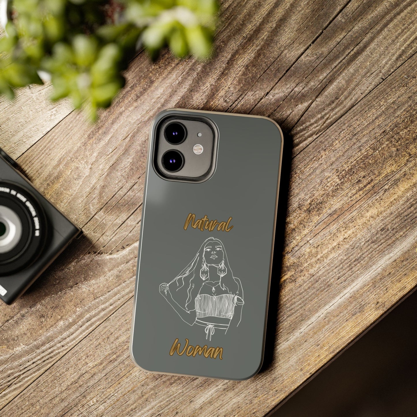 Natural Woman Thinking (WL)Tough Phone Cases DARK GREY