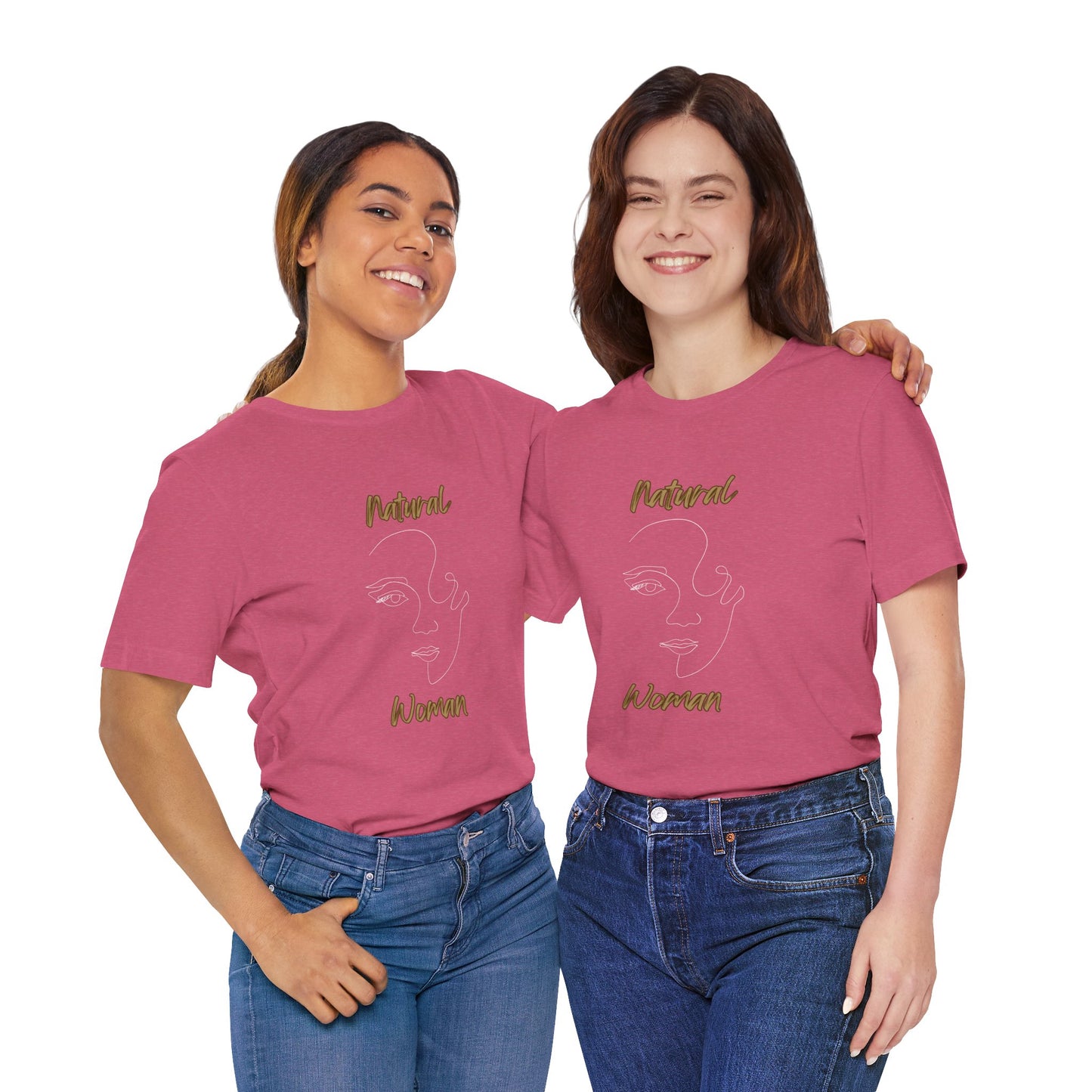 Natural Woman Looking  (WL) Short Sleeve T-Shirt