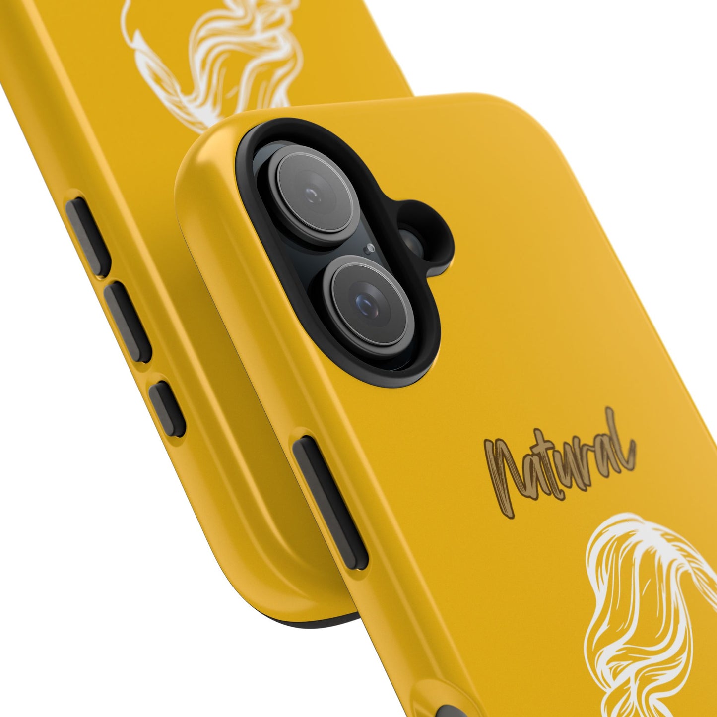 Natural Woman Long Curl (WL)Tough Phone Cases YELLOW