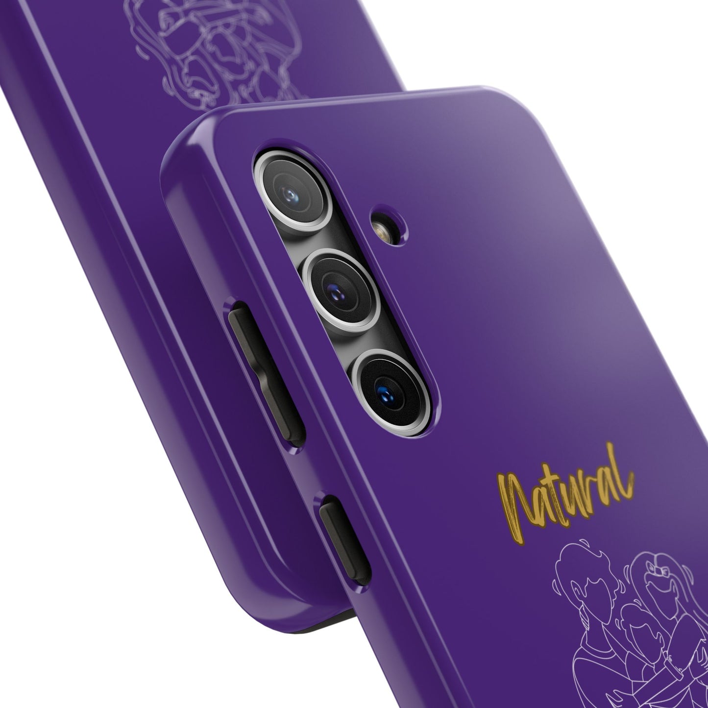 Natural Woman Bear Hugs (WL) Tough Phone Cases PURPLE