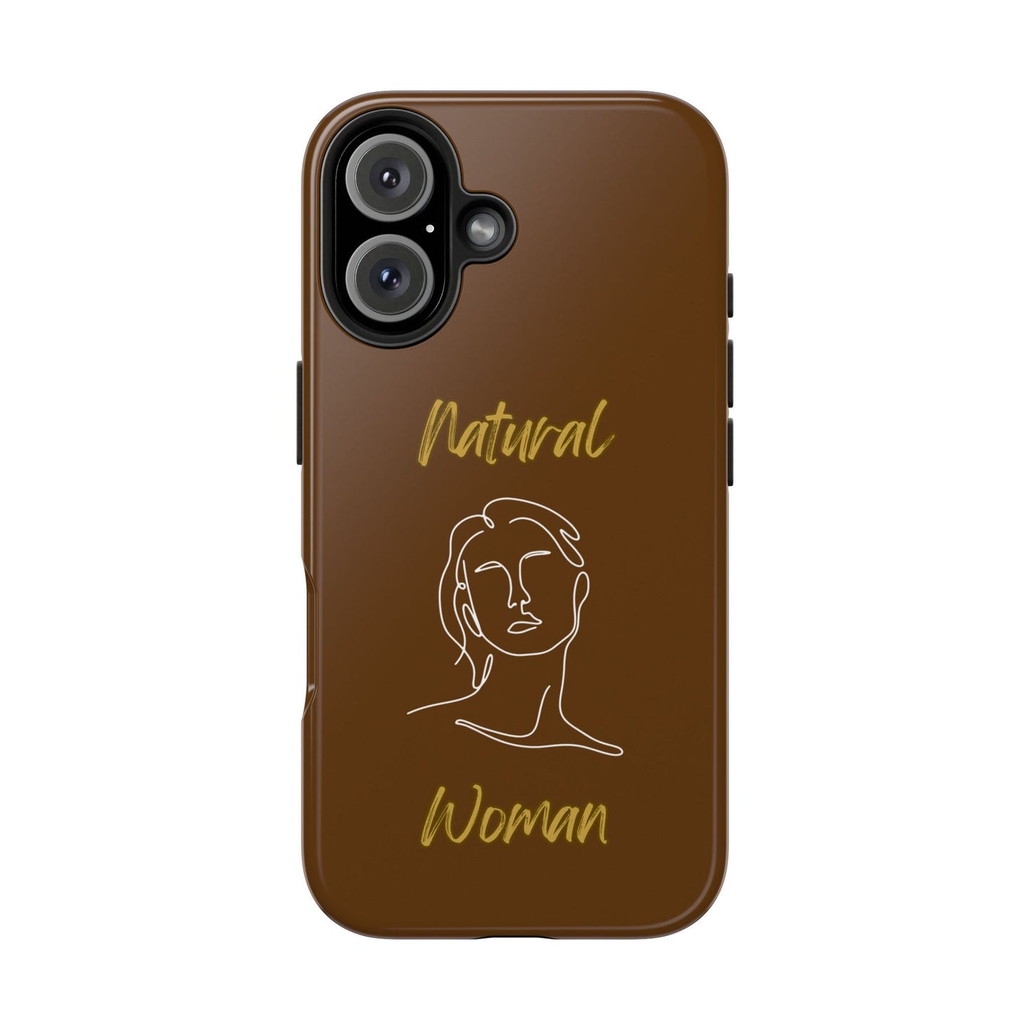Natural Woman Hello (WL)Tough Phone Cases BROWN