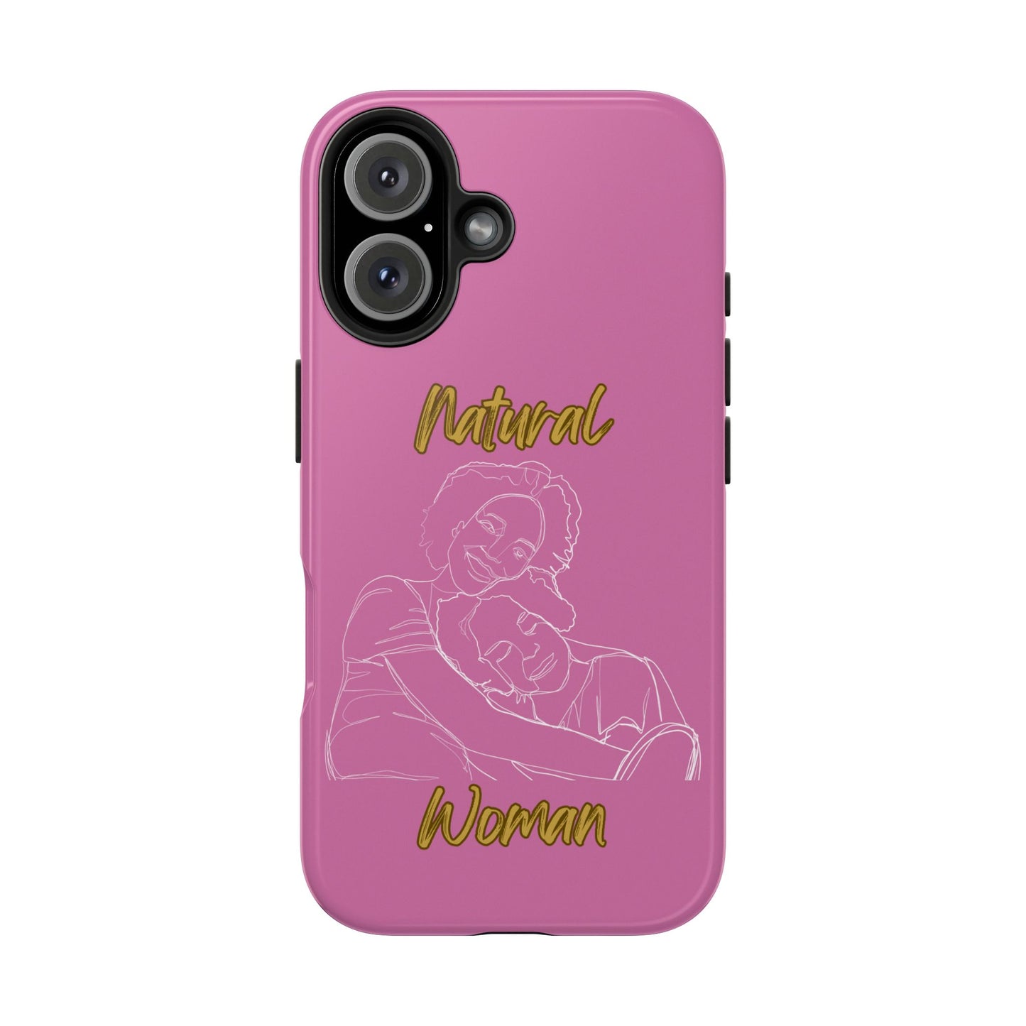 Natural Woman Loving Embrace (WL)Tough Phone Cases LIGHT PINK
