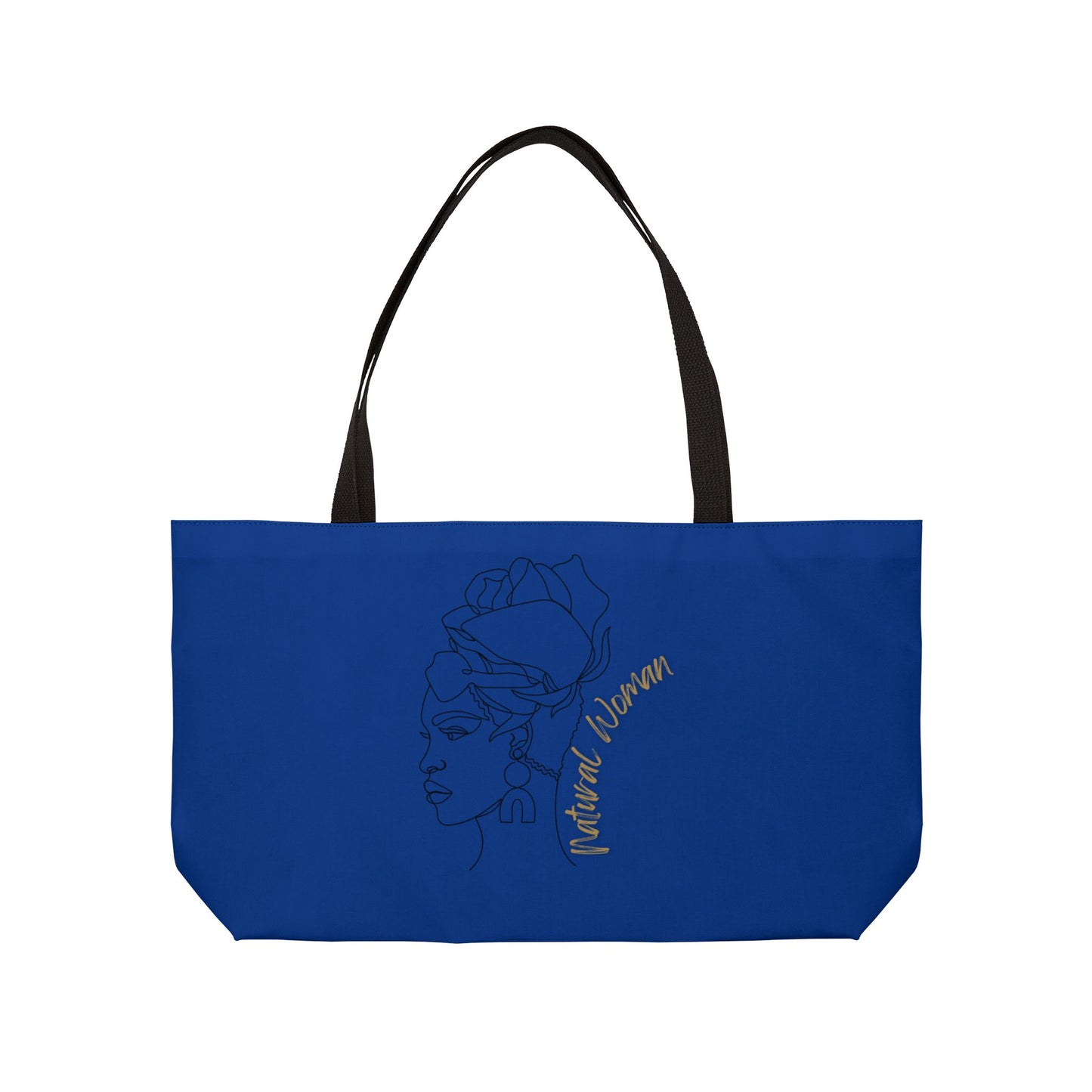 Natural Woman Flower Wrap (BL) Weekender Tote Bag DARK BLUE