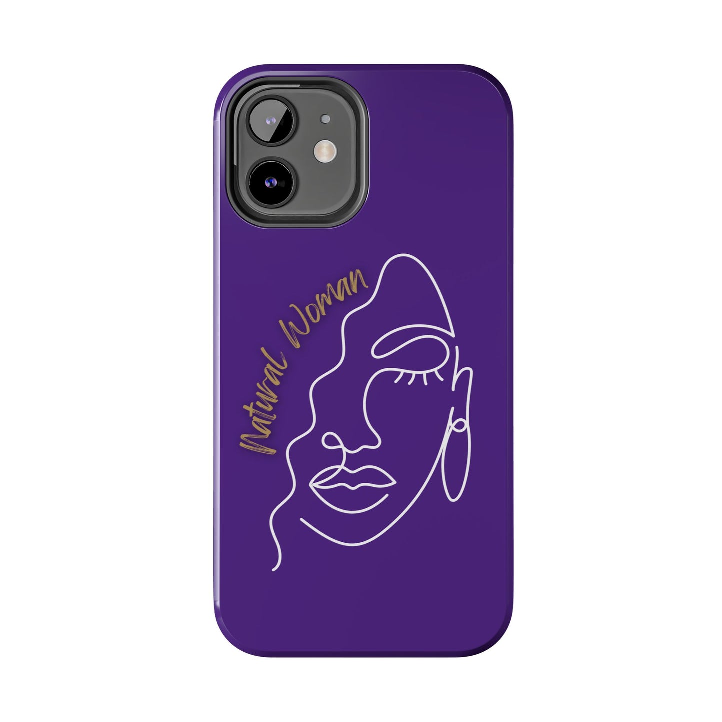 Natural Woman Half Face (WL)Tough Phone Case PURPLE