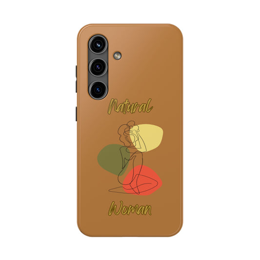 Natural Woman Colorful Pose (BL)Tough Phone Cases LIGHT BROWN