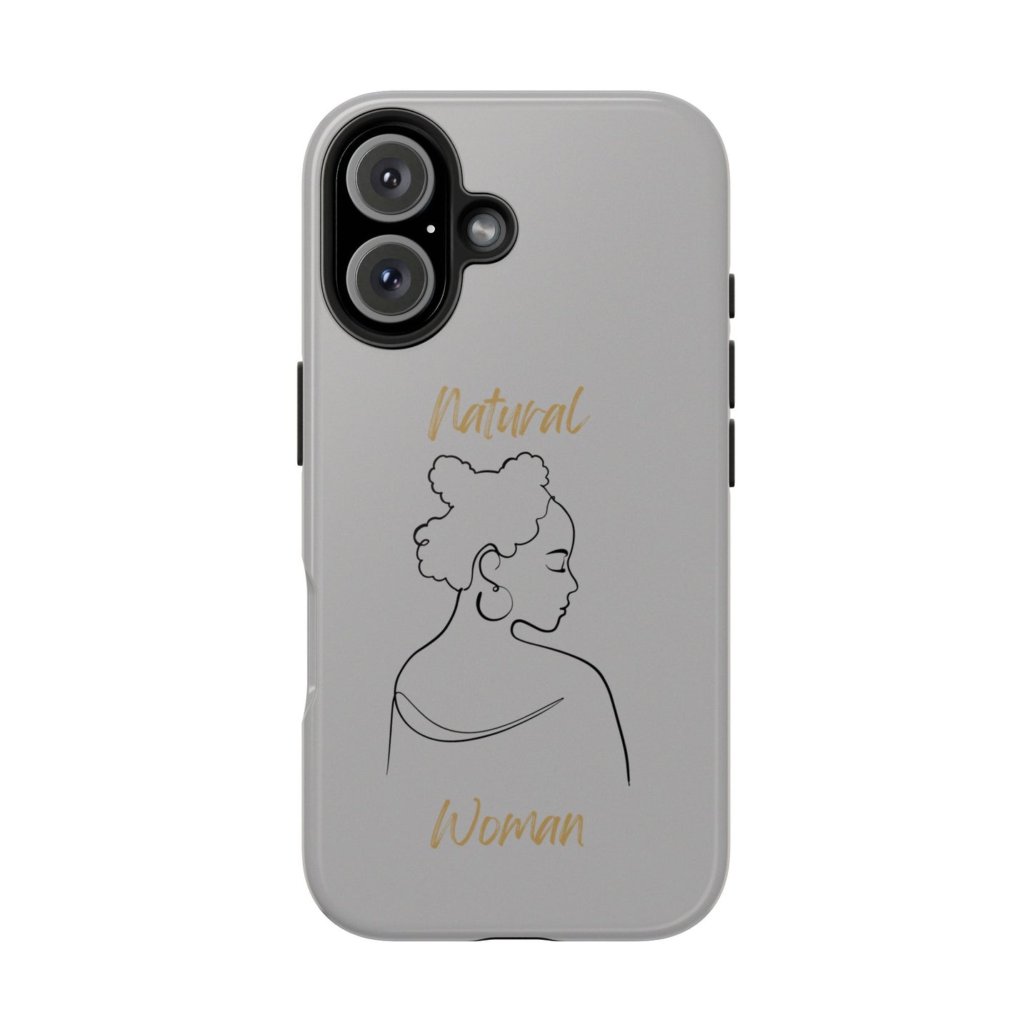 Natural Woman Twists (BL) Tough Phone Cases LIGHT GREY