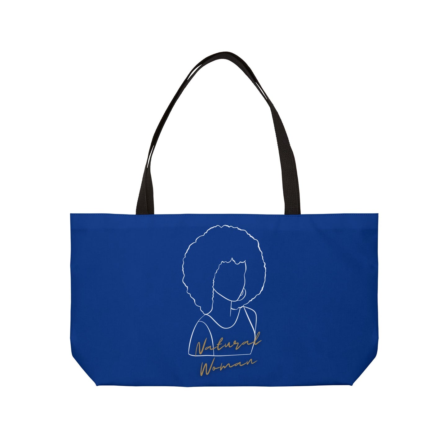 Natural Woman Afro (WL) Weekender Tote Bag DARK BLUE