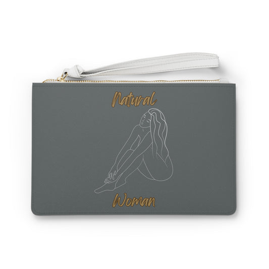 Natural Woman Beauty (WL) Clutch Bag DARK GREY