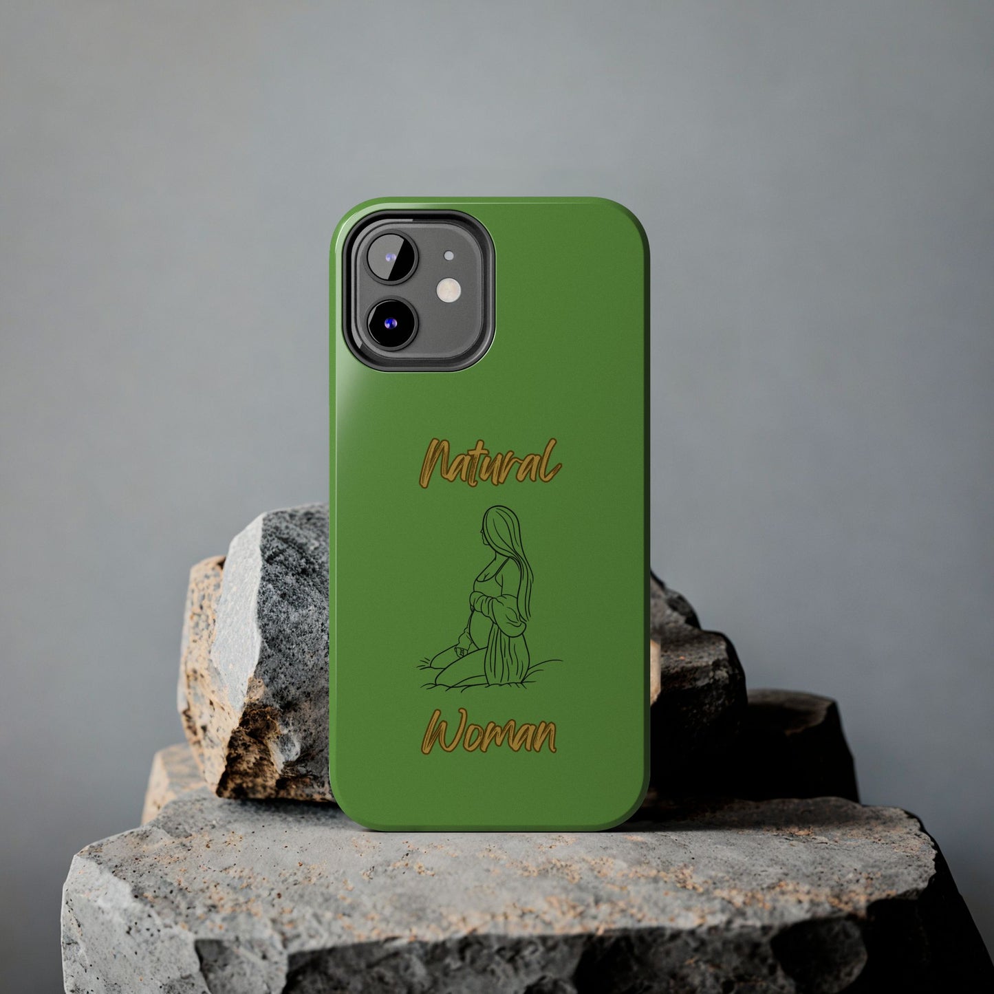 Natural Woman Expecting (BL)Tough Phone Cases GREEN