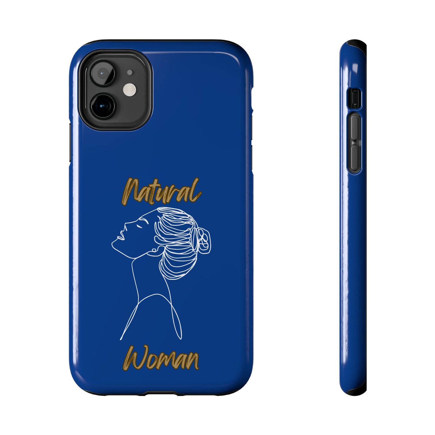 Natural Woman Wet Bun (WL) Tough Phone Cases DARK BLUE