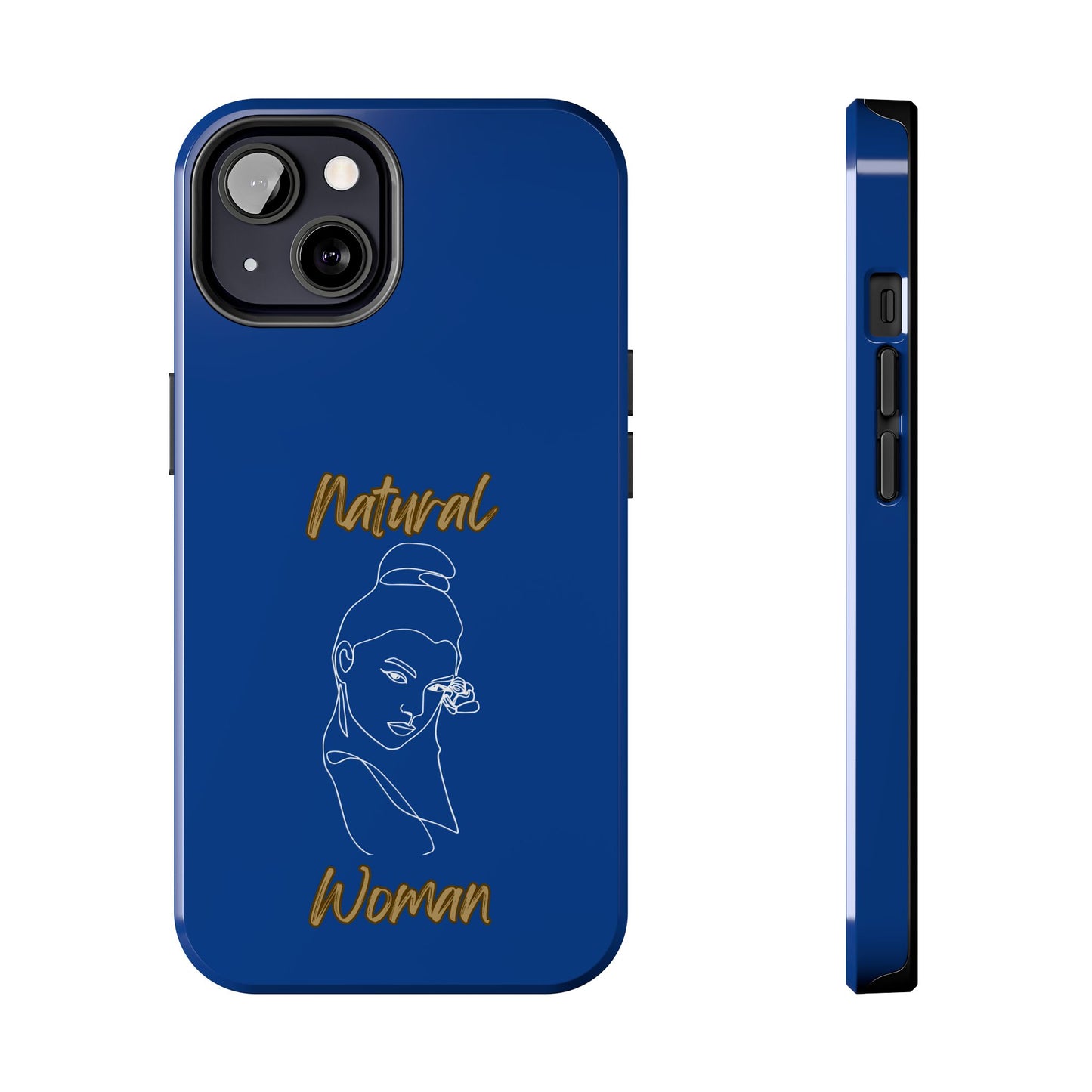 Natural Woman Sassy Bun (WL) Tough Phone Cases DARK BLUE