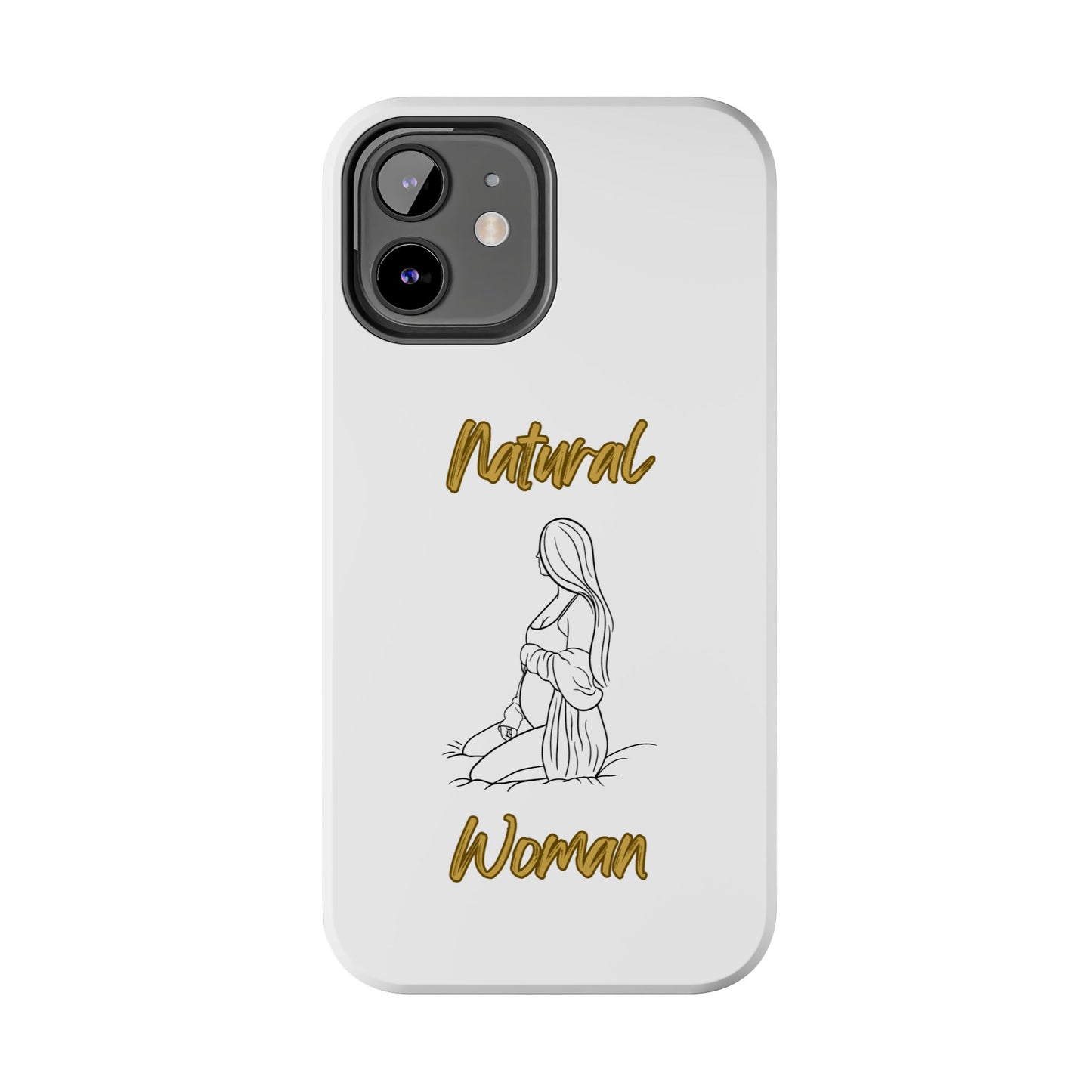 Natural Woman Expecting (BL)Tough Phone Cases WHITE