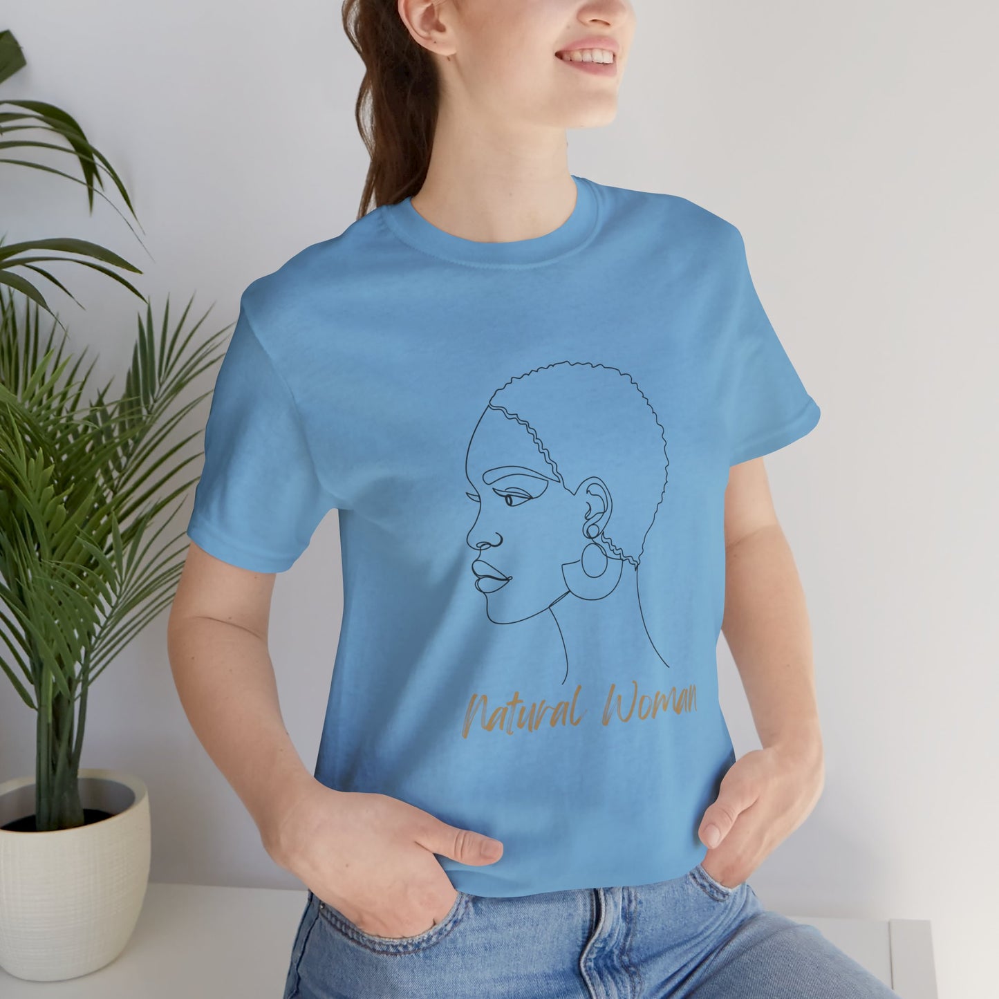 NATURAL WOMAN Finger Waves (BL) Short Sleeve T-Shirt