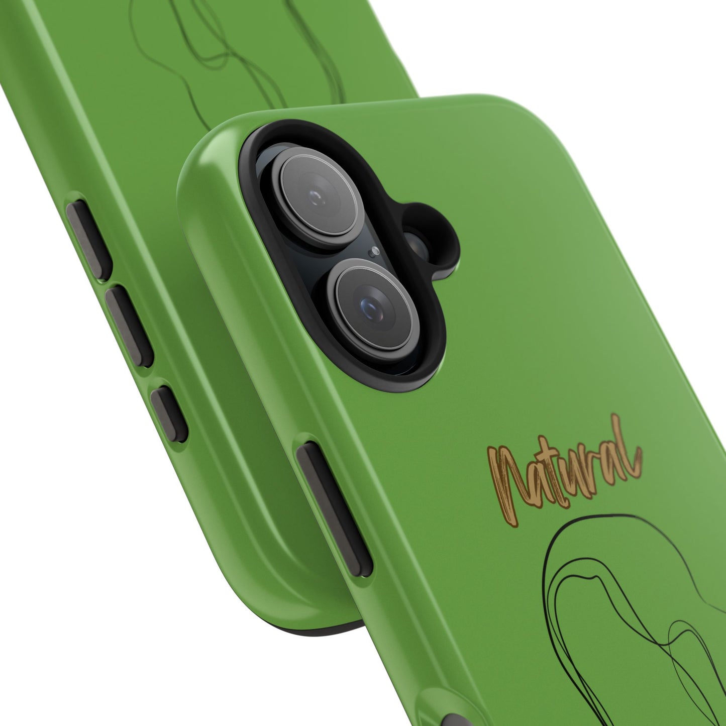 Natural Woman Hanging Hair (BL) Tough Phone Cases GREEN