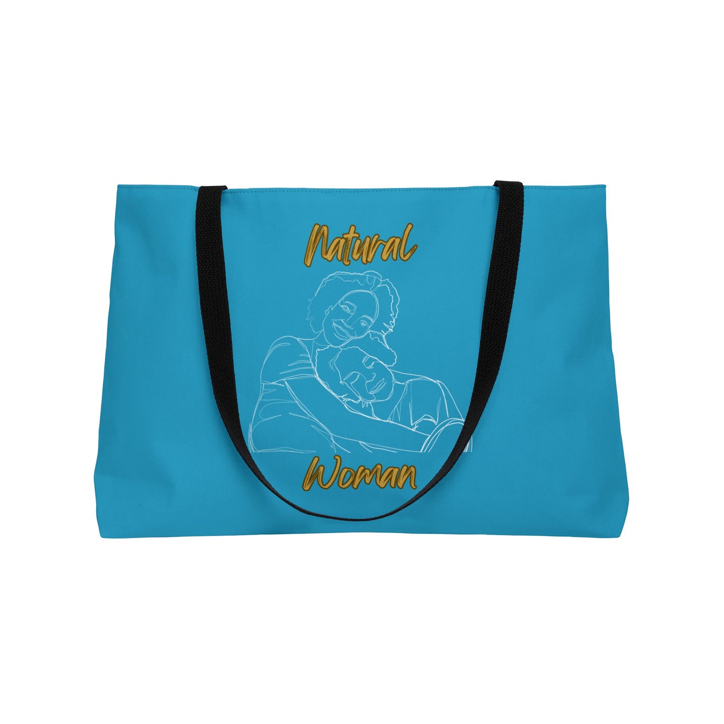 Natural Woman Loving Embrace (WL) Weekender Tote Bag TURQUOISE