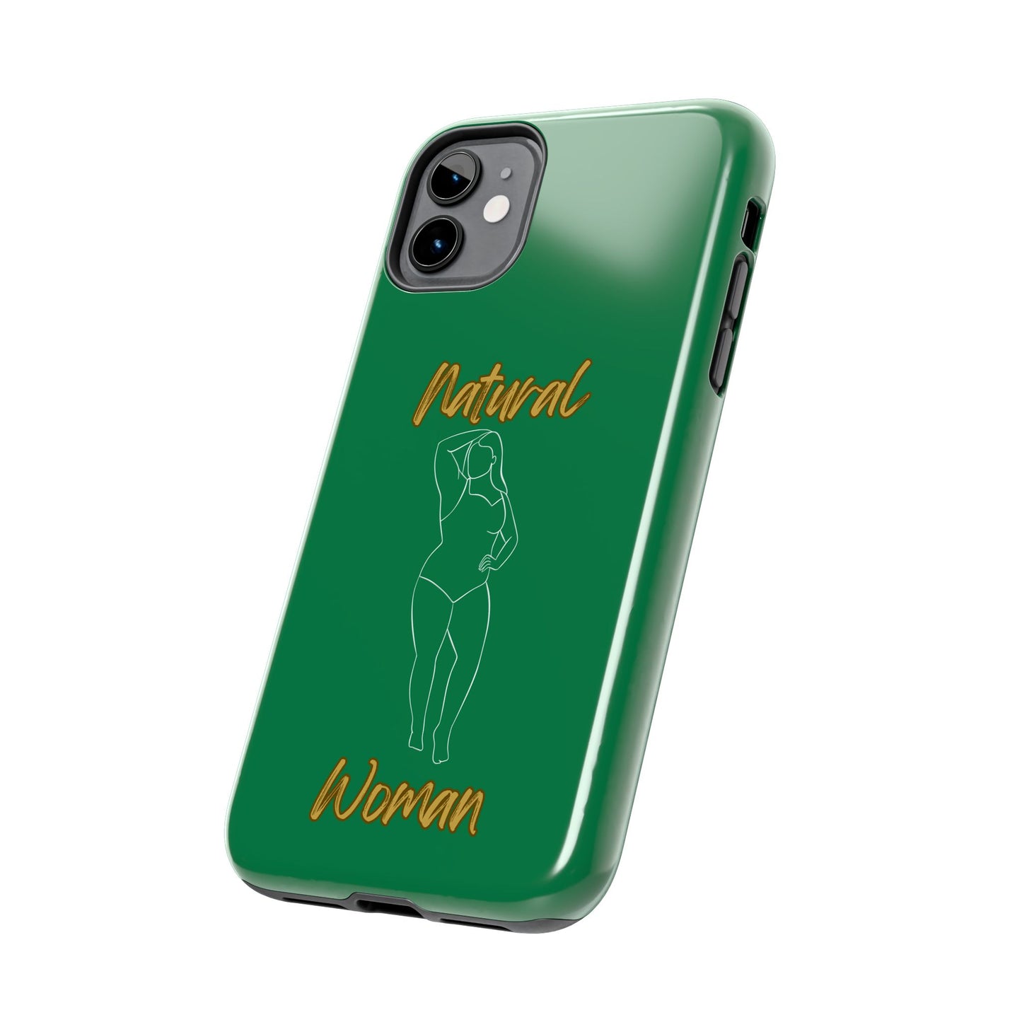 Natural Woman Looking Good (WL)Tough Phone Cases DARK GREEN