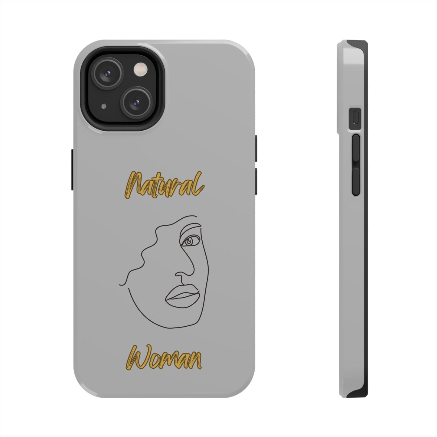Natural Woman Peekaboo (BL)Tough Phone Cases LIGHT GREY
