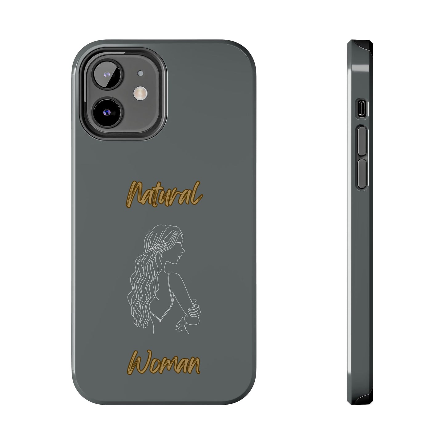 Natural Woman Young Woman (WL)Tough Phone Cases DARK GREY